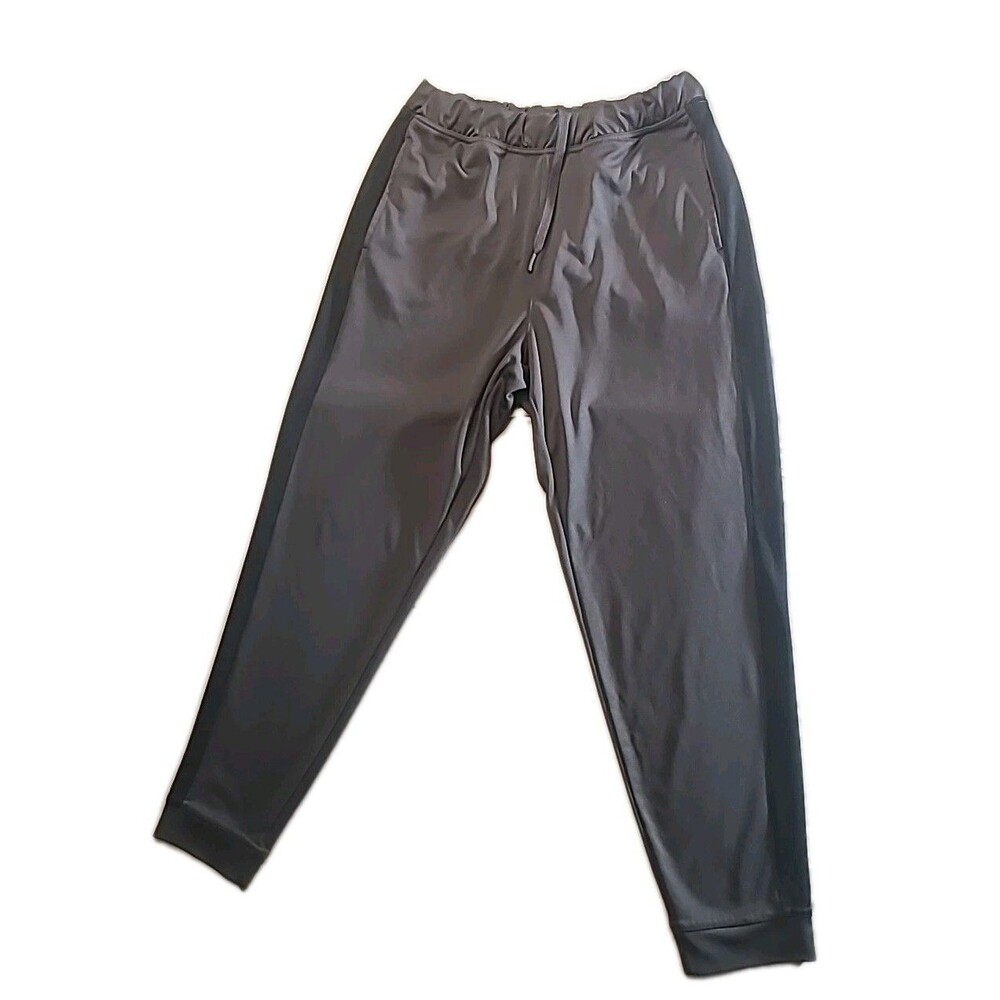 Ideology Jersey Gray with black stripe Size Large Drawstring soft Jogger Pants
